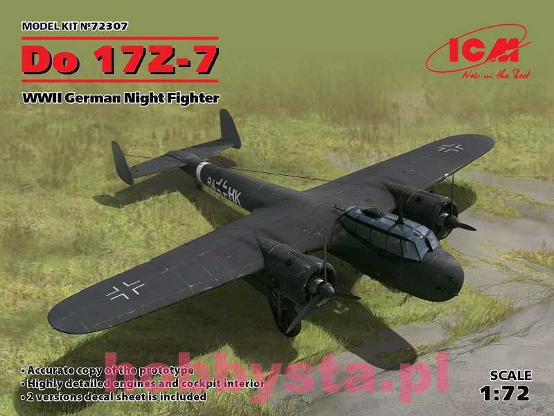 Dornier Do 17Z 7 WWII German Night Fighter ICM 72307